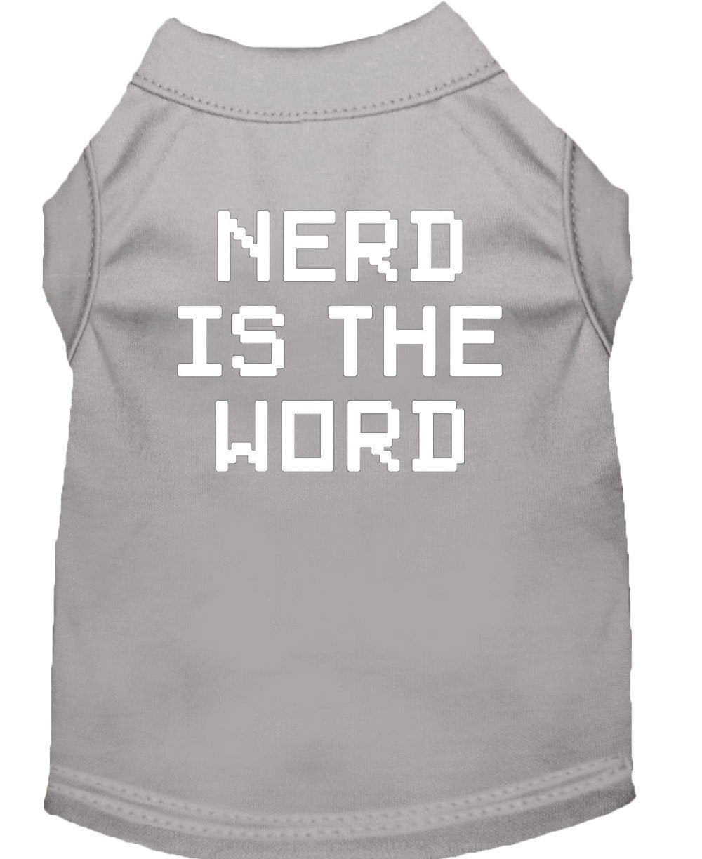 Pet Shirt "Nerd Is The Word"