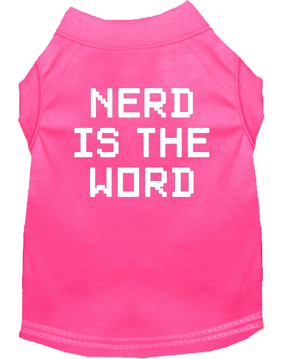 Pet Shirt "Nerd Is The Word"