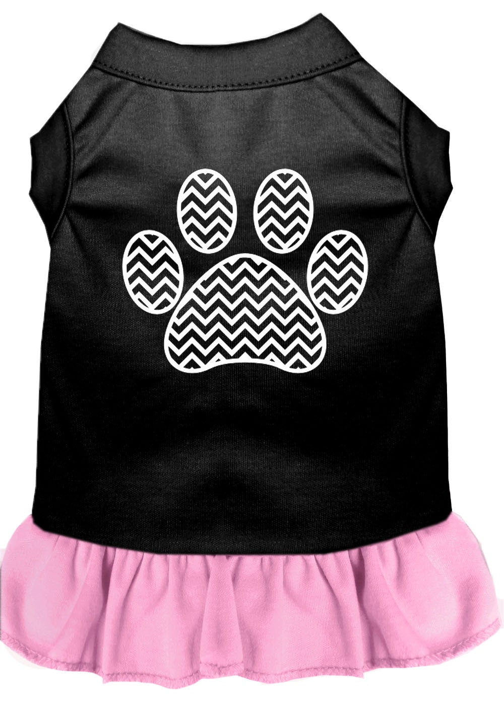 Pet Dress "Chevron Paw"