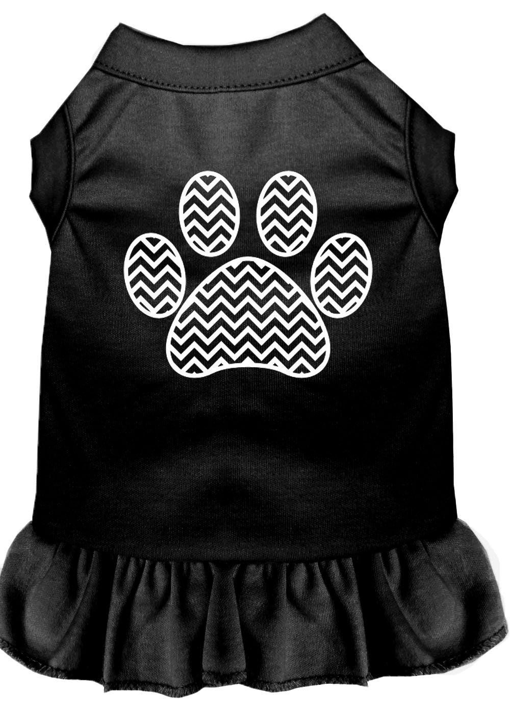 Pet Dress "Chevron Paw"