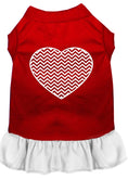 Load image into Gallery viewer, Pet Dress "Chevron Heart"

