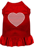 Load image into Gallery viewer, Pet Dress "Chevron Heart"
