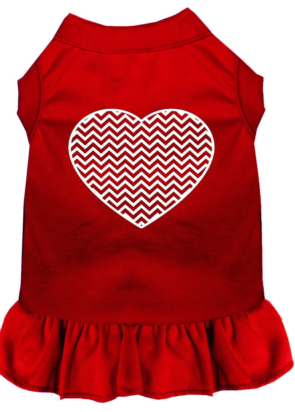 Pet Dress "Chevron Heart"