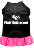 Load image into Gallery viewer, Pet Dress Screen Printed, "High Maintenance"
