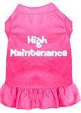 Load image into Gallery viewer, Pet Dress Screen Printed, "High Maintenance"
