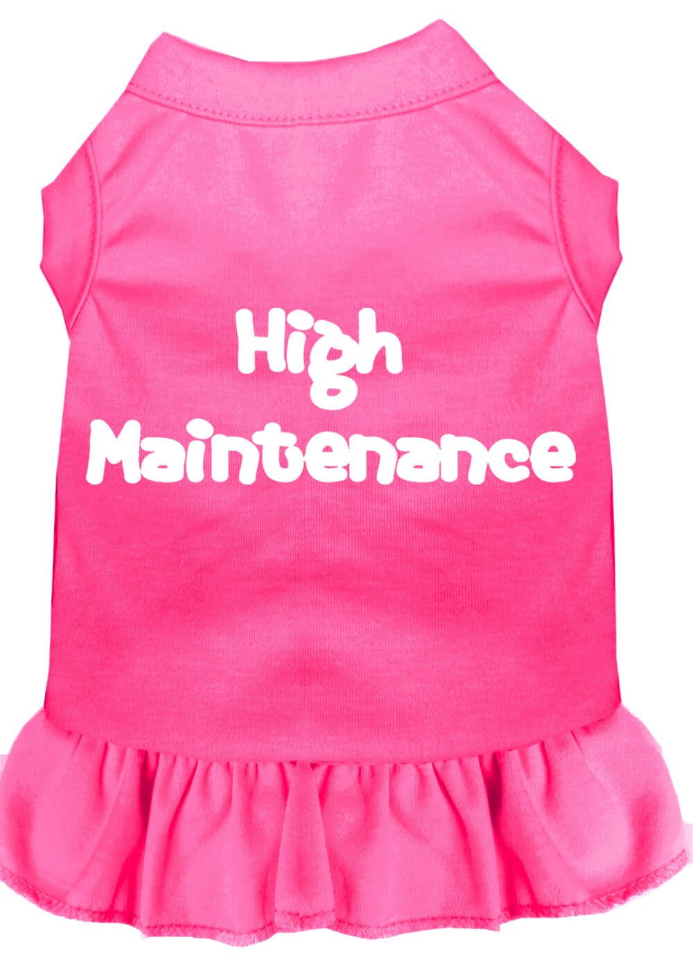 Pet Dress Screen Printed, "High Maintenance"