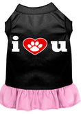Load image into Gallery viewer, Pet Dress, Screen Printed, "I Heart You"
