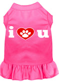 Load image into Gallery viewer, Pet Dress, Screen Printed, "I Heart You"
