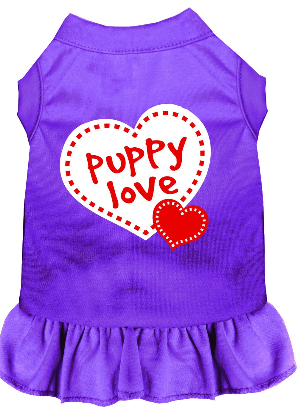 Pet Dress Screen Printed, "Puppy Love"