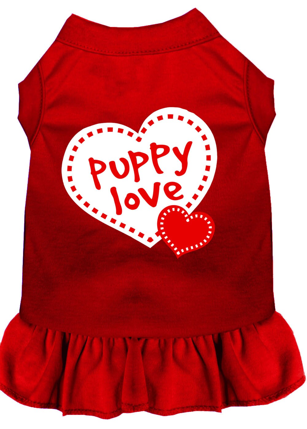Pet Dress Screen Printed, "Puppy Love"