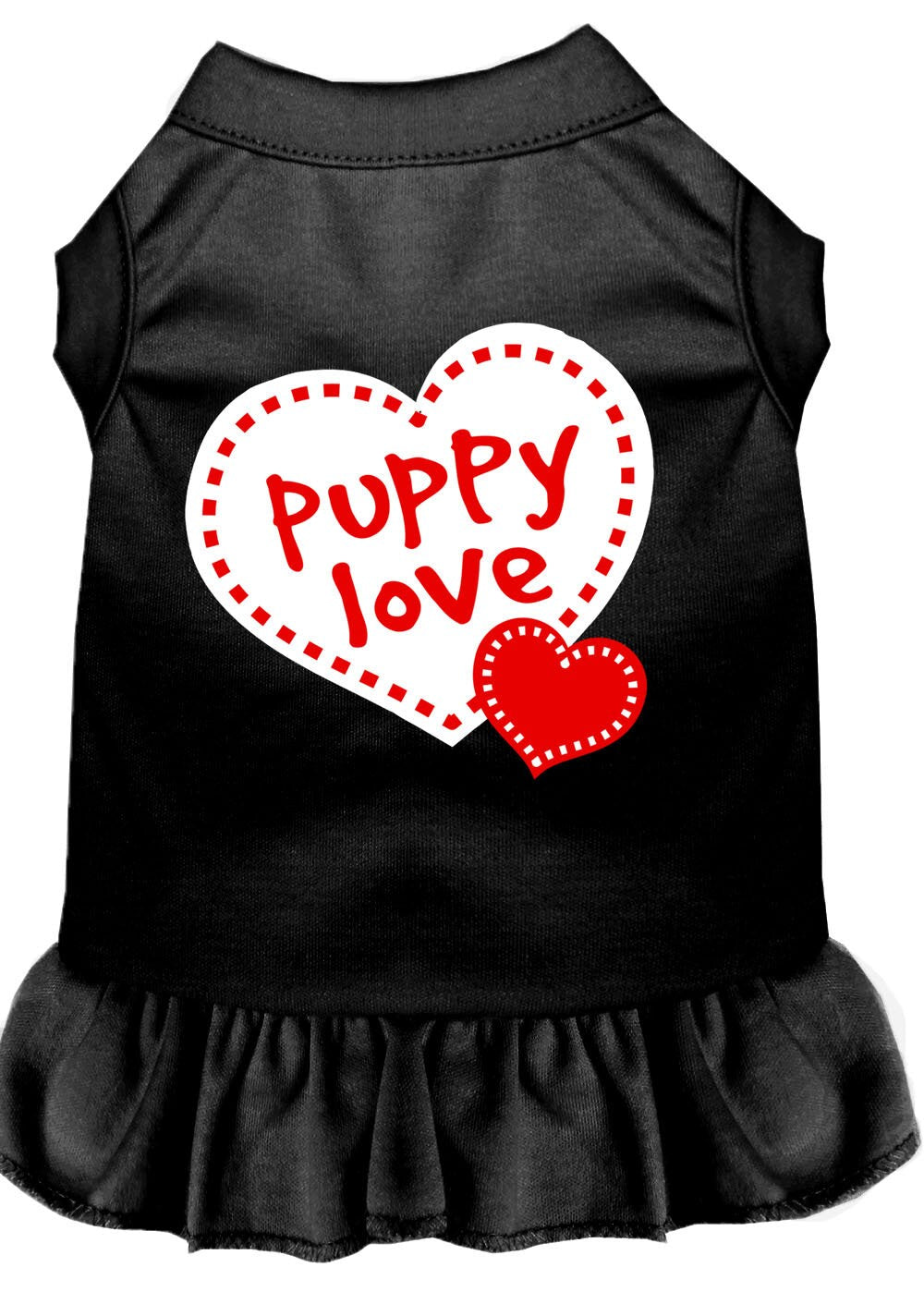 Pet Dress Screen Printed, "Puppy Love"