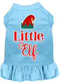 Load image into Gallery viewer, Christmas Pet Dress Screen Printed, "Little Elf"
