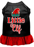 Load image into Gallery viewer, Christmas Pet Dress Screen Printed, "Little Elf"
