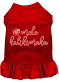 Load image into Gallery viewer, Christmas Pet Dress Screen Printed, "Mele Kalikimaka"
