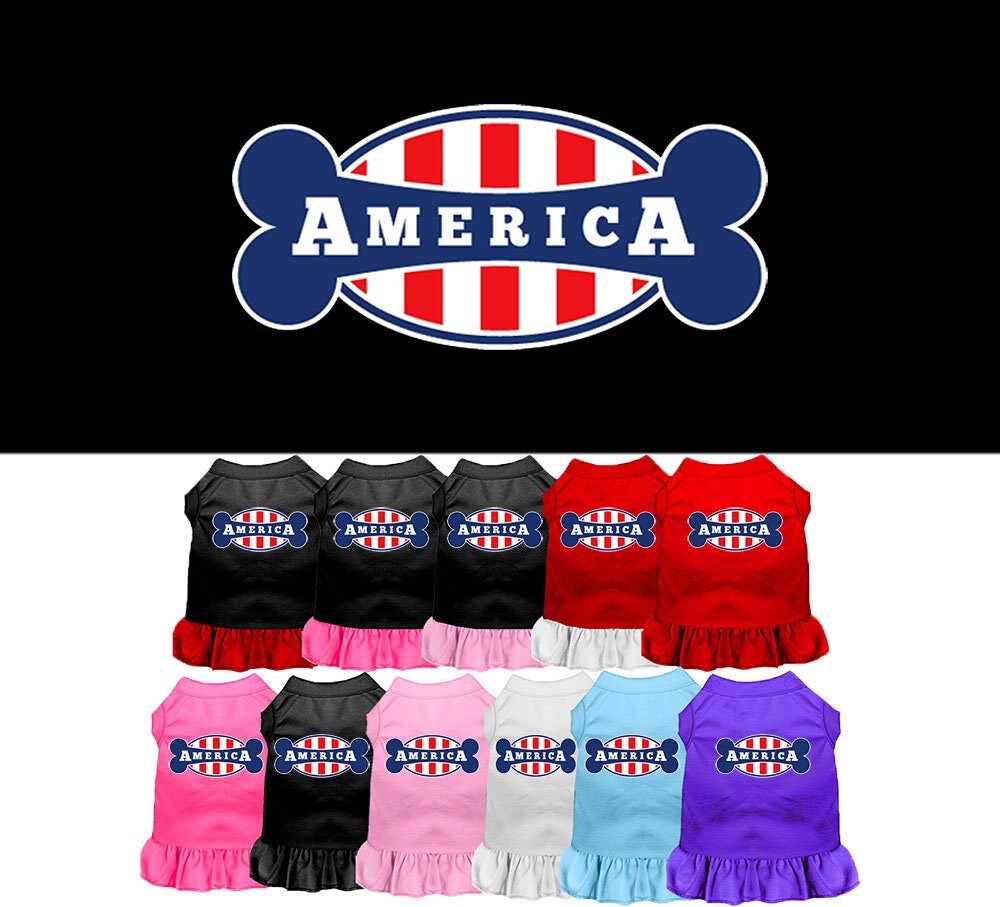 Pet Dress "Bonely In America"