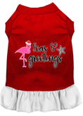 Load image into Gallery viewer, Christmas Pet Dress Screen Printed, "Seas and Greetings"
