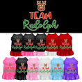 Load image into Gallery viewer, Christmas Pet Dress Screen Printed, "Team Rudolph"

