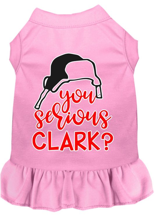 Christmas Pet Dress Screen Printed, "You Serious Clark?"