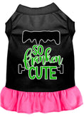 Load image into Gallery viewer, Halloween Pet Dress Screen Printed, "So Franken Cute"
