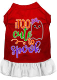 Load image into Gallery viewer, Halloween Pet Dog & Cat Dress, "Too Cute To Spook - Girly Ghost"
