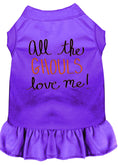 Load image into Gallery viewer, Halloween Pet Dress "All The Ghouls Love Me"
