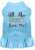 Load image into Gallery viewer, Halloween Pet Dress "All The Ghouls Love Me"
