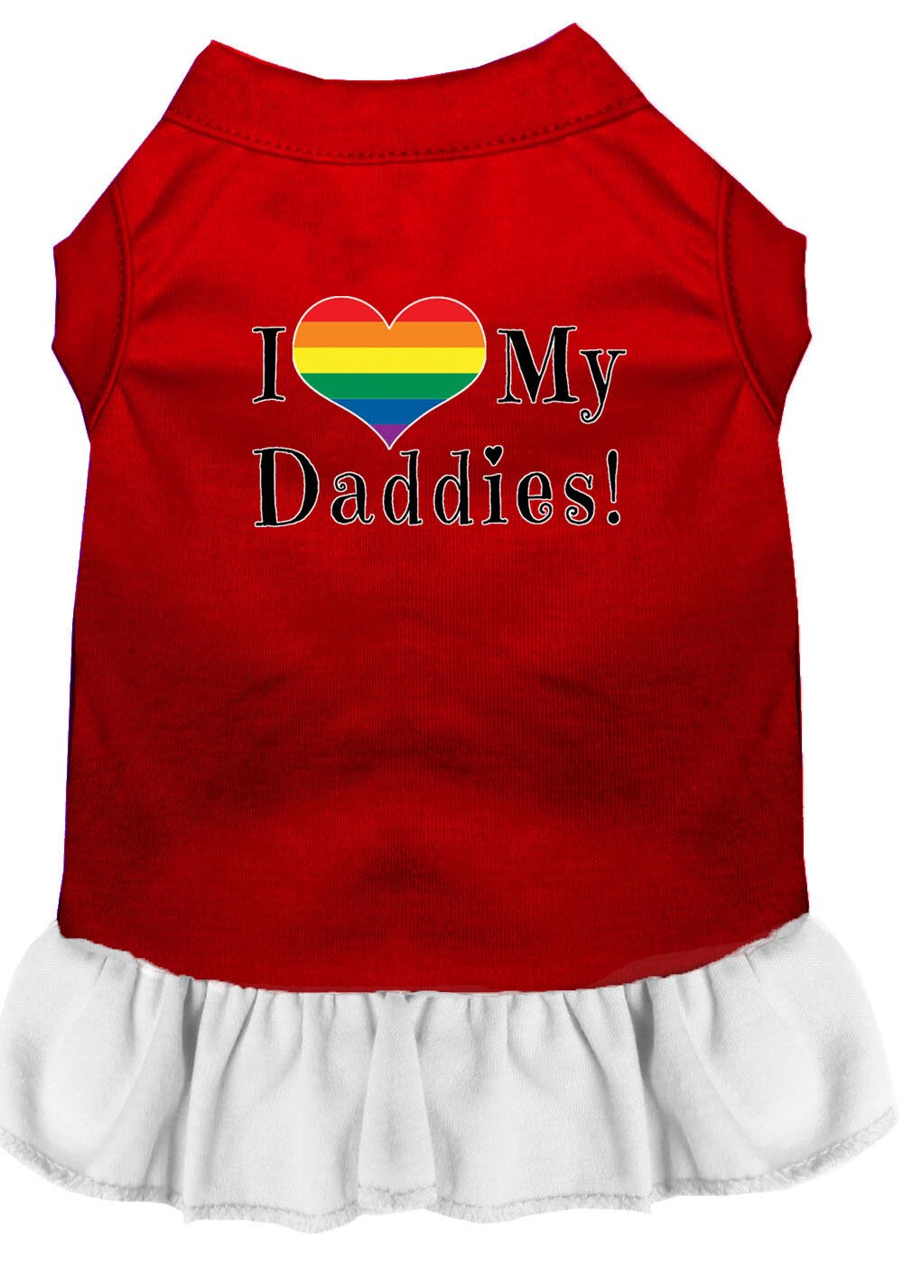 Pet Dress "I Heart My Daddies"