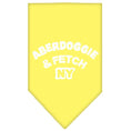 Load image into Gallery viewer, Pet and Dog Bandana Screen Printed, "Aberdoggie & Fetch NY"
