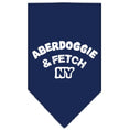 Load image into Gallery viewer, Pet and Dog Bandana Screen Printed, "Aberdoggie & Fetch NY"
