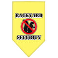 Load image into Gallery viewer, Pet and Dog Bandana Screen Printed, "Backyard Security"
