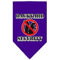 Load image into Gallery viewer, Pet and Dog Bandana Screen Printed, "Backyard Security"
