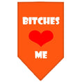 Load image into Gallery viewer, Pet and Dog Bandana Screen Printed, "Bitches Love Me"
