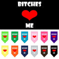 Load image into Gallery viewer, Pet and Dog Bandana Screen Printed, "Bitches Love Me"
