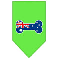 Load image into Gallery viewer, Pet and Dog Bandana Screen Printed, "Bone Shaped Australian Flag"
