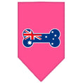 Load image into Gallery viewer, Pet and Dog Bandana Screen Printed, "Bone Shaped Australian Flag"
