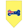 Load image into Gallery viewer, Pet and Dog Bandana Screen Printed, "Bone Shaped Australian Flag"
