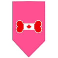 Load image into Gallery viewer, Pet and Dog Bandana Screen Printed, "Bone Shaped Canadian Flag"
