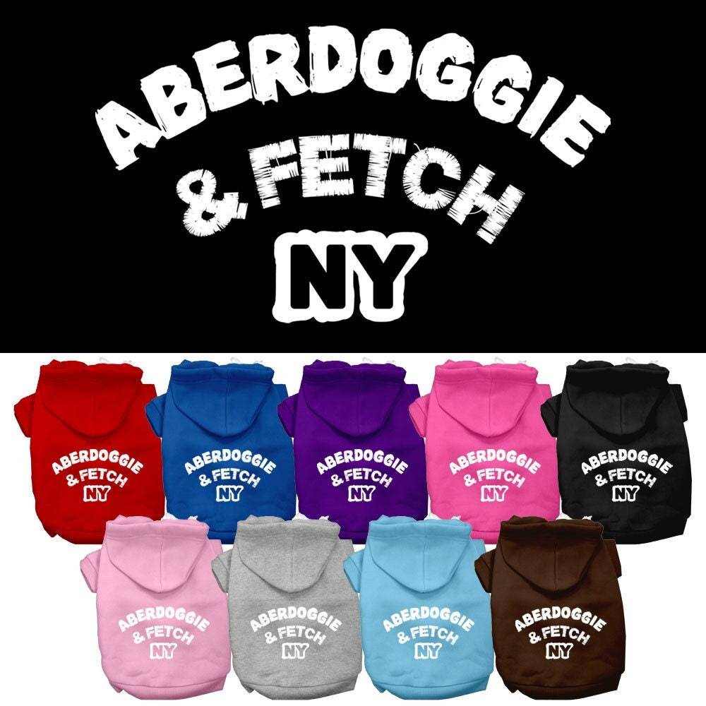 Pet Hoodie "Aberdoggie & Fetch NY"