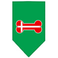 Load image into Gallery viewer, Pet and Dog Bandana Screen Printed, "Bone Shaped Denmark Flag"
