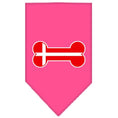 Load image into Gallery viewer, Pet and Dog Bandana Screen Printed, "Bone Shaped Denmark Flag"
