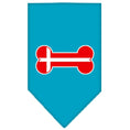 Load image into Gallery viewer, Pet and Dog Bandana Screen Printed, "Bone Shaped Denmark Flag"

