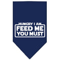 Load image into Gallery viewer, Pet and Dog Bandana Screen Printed, "Hungry I Am, Feed Me You Must"
