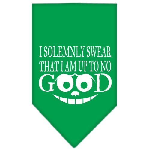 Pet and Dog Bandana, "I Solemnly Swear That I Am Up To No Good"