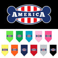 Load image into Gallery viewer, Pet and Dog Bandana Screen Printed, "Bonely In America"
