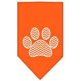 Load image into Gallery viewer, Pet and Dog Bandana Screen Printed, "Chevron Paw"

