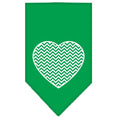 Load image into Gallery viewer, Pet and Dog Bandana Screen Printed, "Chevron Heart"
