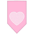 Load image into Gallery viewer, Pet and Dog Bandana Screen Printed, "Chevron Heart"
