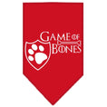 Load image into Gallery viewer, Pet and Dog Bandana Screen Printed, "Game of Bones"
