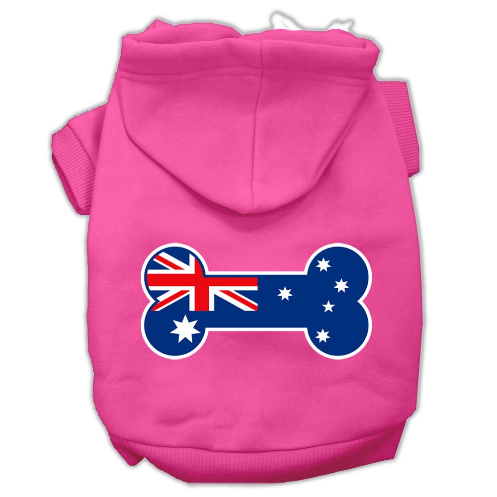 Pet Hoodie "Bone Shaped Australian Flag"