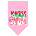 Load image into Gallery viewer, Christmas Pet and Dog Bandana, "Merry Christmas, Ya Filthy Animal"
